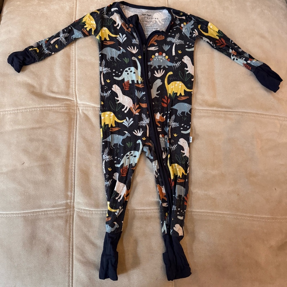 Little Sleepies Zippy Colorful Dinosaur Kids